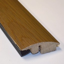 Solid Smoked Oak Wood-To-Carpet (Semi-Ramp) Threshold, Lacquered, 90cm