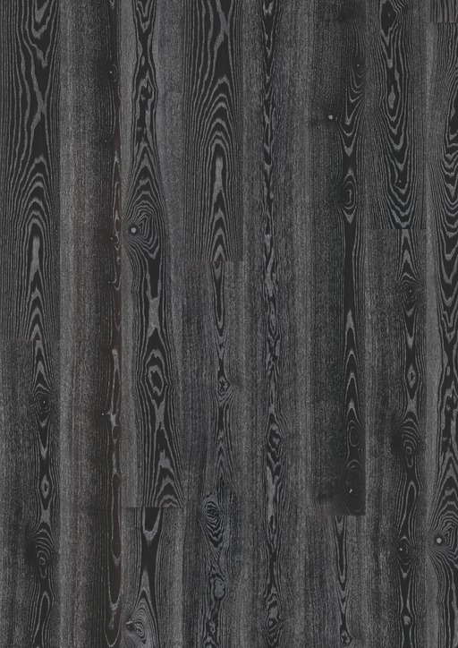 Kahrs Black Silver Ash Engineered Wood Flooring, Lacquered, 187x15x2420mm