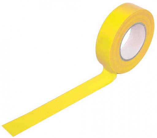 Insulation Tape, Yellow, 19mm, 33m