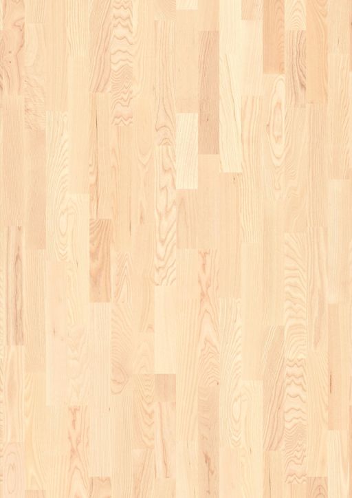 Boen Andante Ash White Engineered 3-Strip Flooring, White Stained, Matt Lacquered, 215x14x2200mm