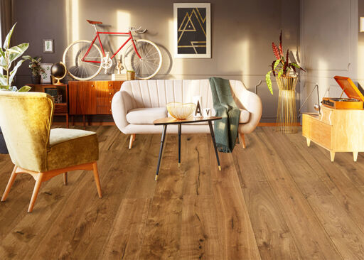 Chene Westminster Rustic Glaze Oak Engineered Flooring, Brushed & UV Lacquered, 190x15x1900mm