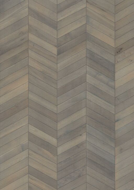 Kahrs Chevron Oak Engineered Flooring, Grey, Brushed & Oiled, 305x15x1848mm