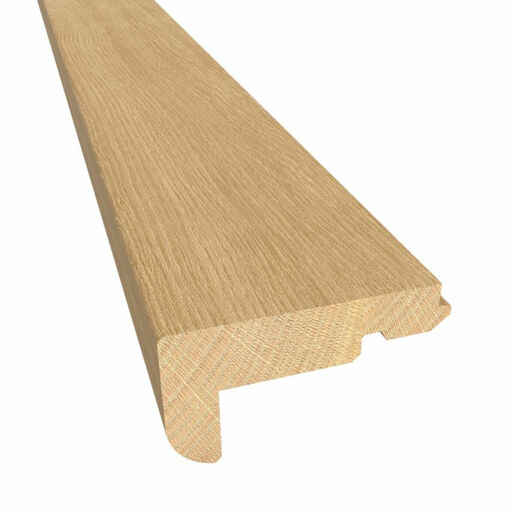 Kahrs Oak Solid Stair Nosing for 15mm Woodloc, Satin Lacquered, 35x60x1200mm