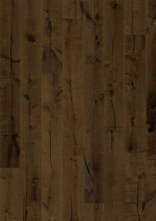 Kahrs Smaland Tveta Engineered Oak Flooring, Light Smoked, Rustic, Brushed, Oiled, 187x3.5x15mm