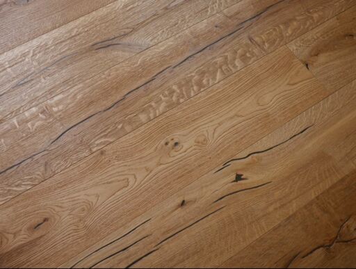 Tradition Antique Engineered Oak Flooring, Natural Distressed, Brushed, 220x15x2220mm
