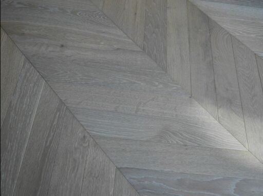 Tradition Chevron Engineered Oak Flooring, Natural, Smoked Rocky Grey, 90x14x510mm