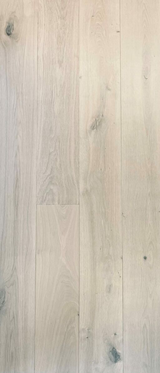 Tradition Classics Oak Engineered Flooring, Rustic, Brushed, White Matt Lacquered, 190x14x1900mm