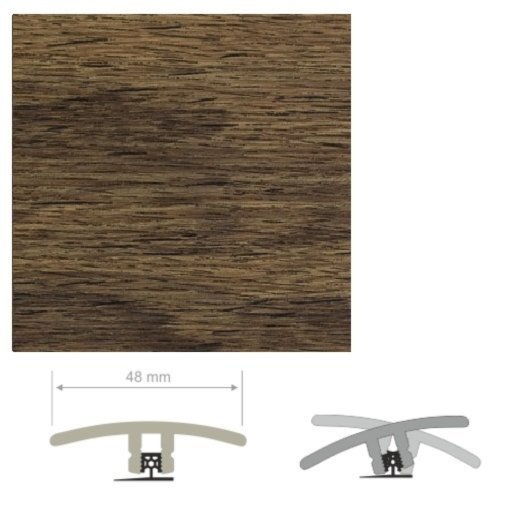 HDF Unistar Highland Oak Threshold For Laminate Floors, 90cm