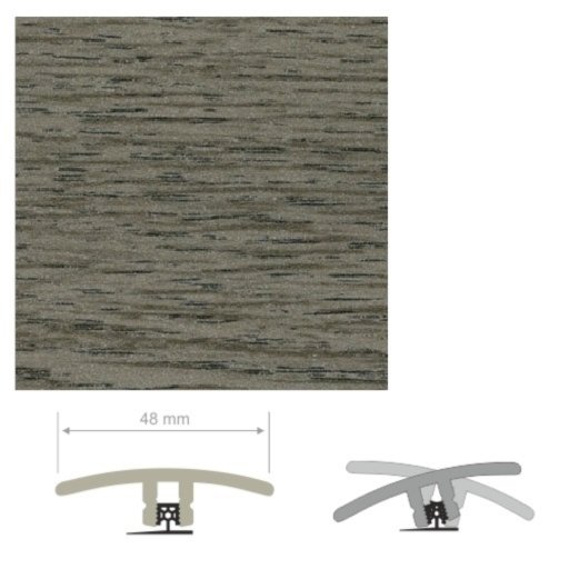 HDF Unistar Silver Ash Threshold For Laminate Floors, 90cm