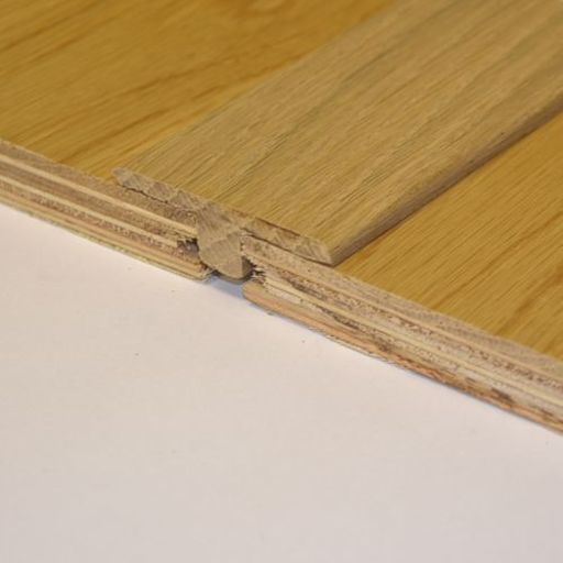 Solid Oak T-Shaped Threshold, Lacquered, 90cm