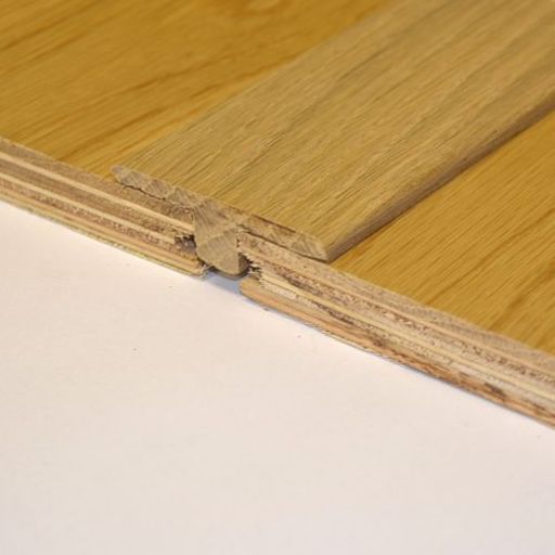 Unfinished Solid Oak T-Shaped Threshold, 90cm