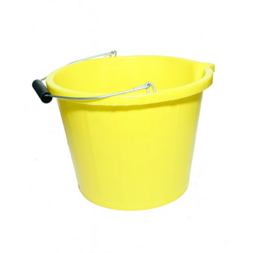 3 Gallon Yellow Plastic Bucket Image 1
