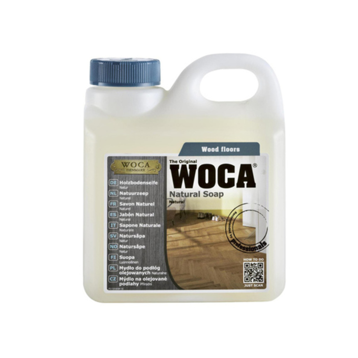 WOCA Natural Soap For Oiled Wood Floor, 1L Image 1
