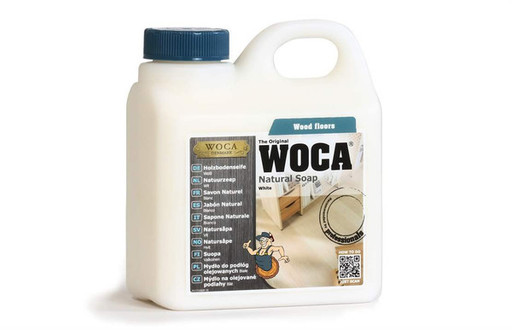 WOCA Natural Soap For Oiled Wood Floor, White, 1L Image 1