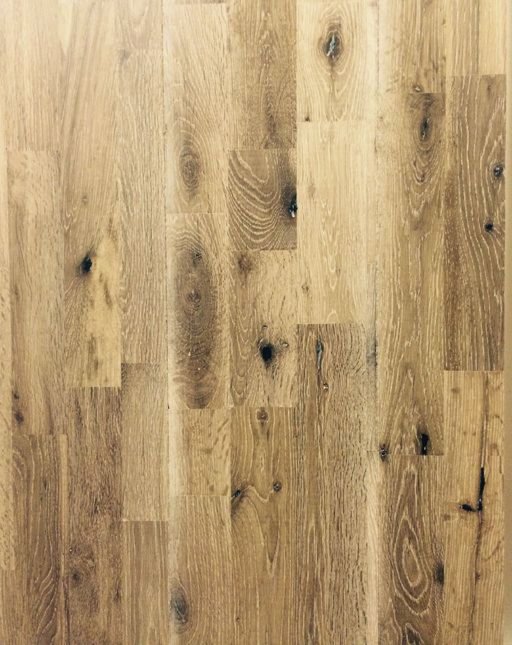 Anbo Style Fingerjoint Solid Oak Flooring, Smoked & White Washed, Lacquered, 203x18 mm Image 1