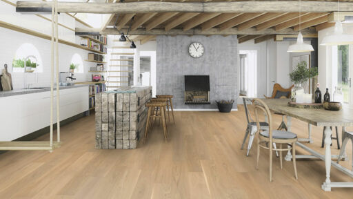 Boen Andante Oak Engineered Wood Flooring, Brushed, Lacquered, 14x209x2200mm Image 2