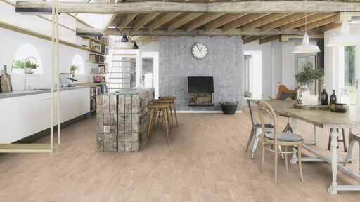 Boen Andante Oak White Engineered 3-Strip Flooring, Live Natural Oiled, 215x14x2200mm Image 2