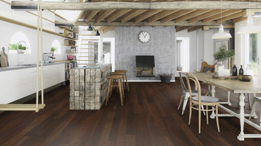 Boen Andante Smoked Oak Engineered Flooring, Live Natural Oiled, 138x3.5x14mm Image 2