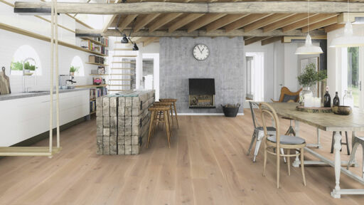 Boen Animoso Oak Engineered Flooring, White, Live Natural Oiled, 209x3x14mm Image 2