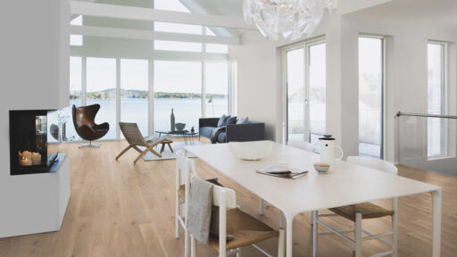Boen Animoso Oak Engineered Flooring, White, Oiled, 138x3.5x14mm Image 2