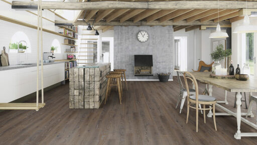 Boen Graphite Oak Engineered Flooring, Brushed, Oiled, 138x3.5x14mm Image 2