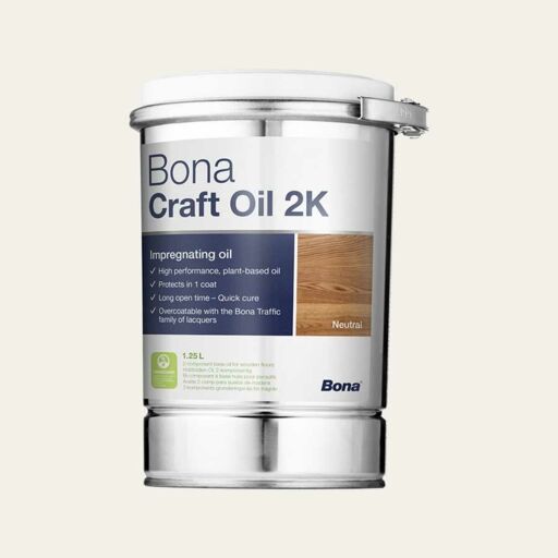 Bona Craft Oil, 2K, Dark Grey, 1.25L Image 1