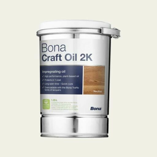 Bona Craft Oil, 2K, Light Grey, 1.25L Image 1