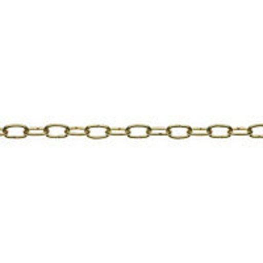 Decorative Chain, 2mm, Steel Brass Plated, 2m Image 1