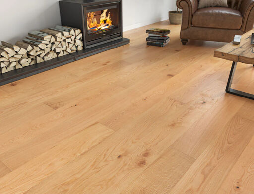 Kramfors Engineered Oak Flooring, Rustic, Brushed & Oiled, 190x20x1900mm Image 3