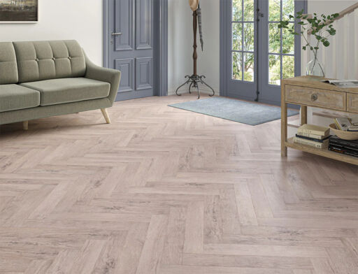 Billund Oak Laminate Flooring, Herringbone, 100x8x600mm Image 2