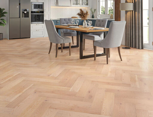 Stavanger Engineered Oak Flooring, Herringbone, Rustic, Invisible Oiled, 125x15x600mm Image 2