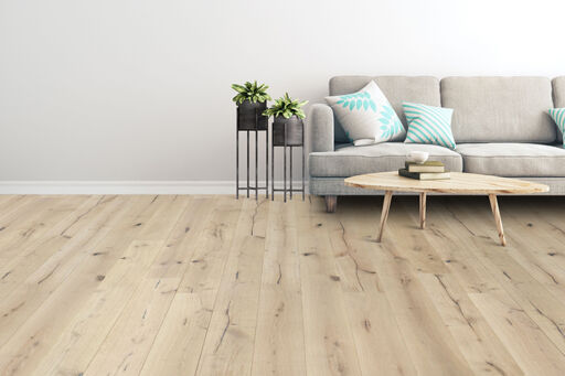 Chene Lambeth Rustic Oak Engineered Flooring, Brushed & UV Oiled, 190x15x1900mm Image 1
