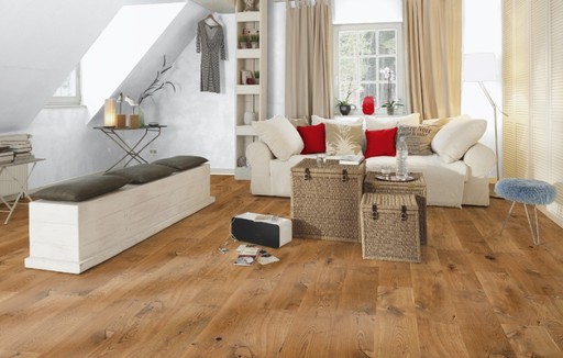 Boen Historical Solid Oak Flooring, Micro Bevelled, Natural Oiled, 187x20 mm Image 1