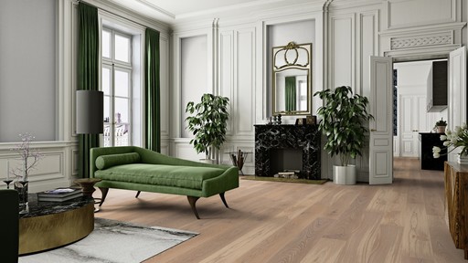 Boen Animoso Oak Engineered Flooring, White, Live Natural Oiled, 209x3x14 mm Image 1
