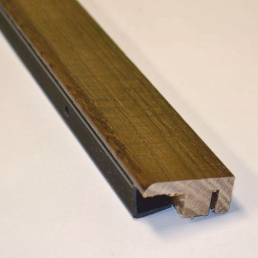 Solid Dark Oak End Profile Threshold, Lacquered, 90 cm Image 1
