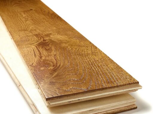 Evolve Chelsea, Engineered Oak Flooring, Golden, Handscraped, Deep Brushed & Lacquered, 180x20x1860mm Image 3