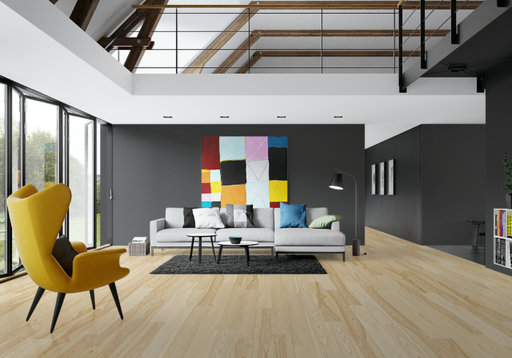 Junckers Dark Ash Solid Wood Flooring, Ultra Matt Lacquered, Classic, 140x20.5 mm Image 1