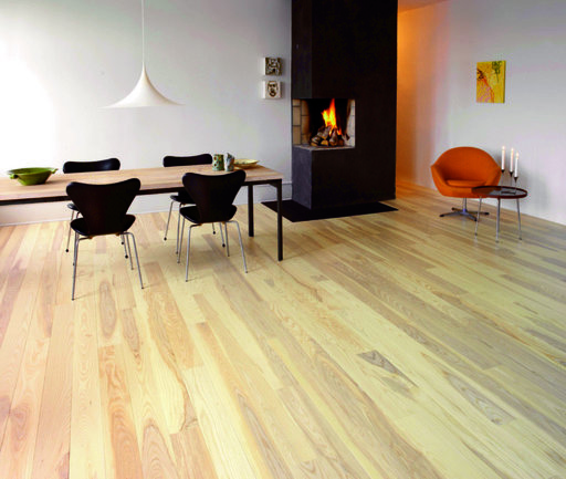 Junckers Nordic Dark Ash Solid Wood Flooring, Ultra Matt Lacquered, Classic, 140x20.5 mm Image 2