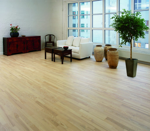 Junckers Nordic Light Ash 2-Strip Solid Wood Flooring, Ultra Matt Lacquered, Harmony, 129x14mm Image 2