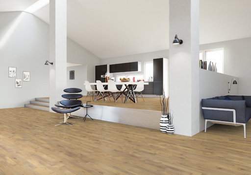 Junckers Solid Nordic Oak 2-Strip Flooring, Ultra Matt Lacquered, Variation, 129x14mm Image 2