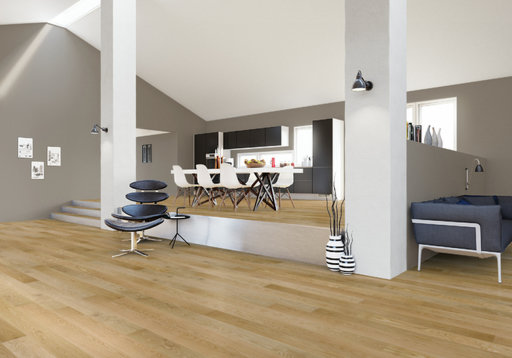 Junckers Nordic Oak Solid Wood Flooring, Ultra Matt Lacquered, Classic, 140x20.5mm Image 2