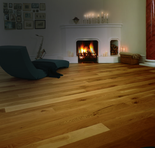 Junckers Solid Oak Wood Flooring, Silk Matt Lacquered, Variation, 140x20.5mm Image 2
