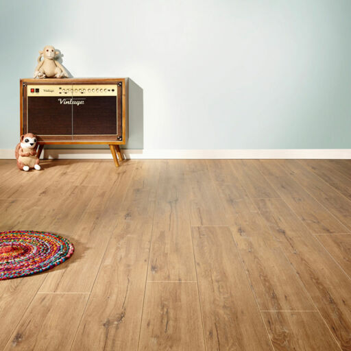 Lifestyle Chelsea Extra Feature Oak Laminate Flooring, 8mm Image 2