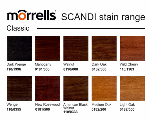 Morrells Scandi Wood Stain, New Rosewood, 1L Image 2
