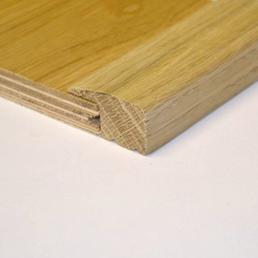 Unfinished Solid Oak L-Shaped Threshold, 40x15 mm, 2.4 m Image 1