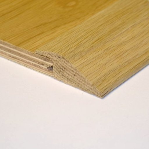 Unfinished Solid Oak Reducer Threshold, 60x15 mm, 2.4 m Image 1