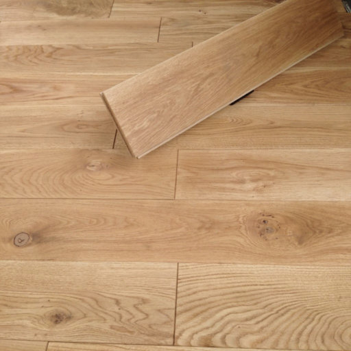 Tradition Solid Natural Oak Flooring, Rustic, Brushed, Oiled, 20x140 mm Image 2