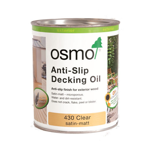 Osmo Anti-Slip Decking Oil, Satin, 0.75L Image 1
