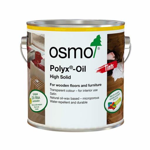 Osmo Polyx-Oil Tints, Hardwax-Oil, Black, 125ml Image 1