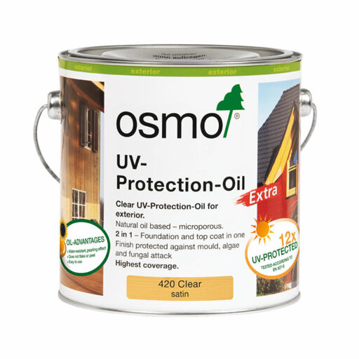 Osmo UV-Protection Oil Extra, Clear Satin, 125ml Image 1